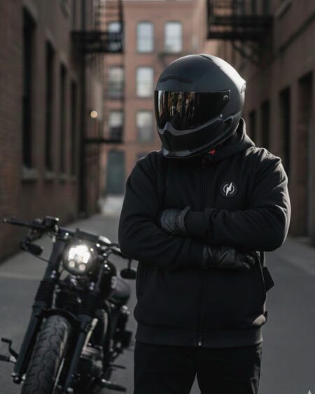 Rebel Hoodie Rider | Polerón de moto con protecciones CE