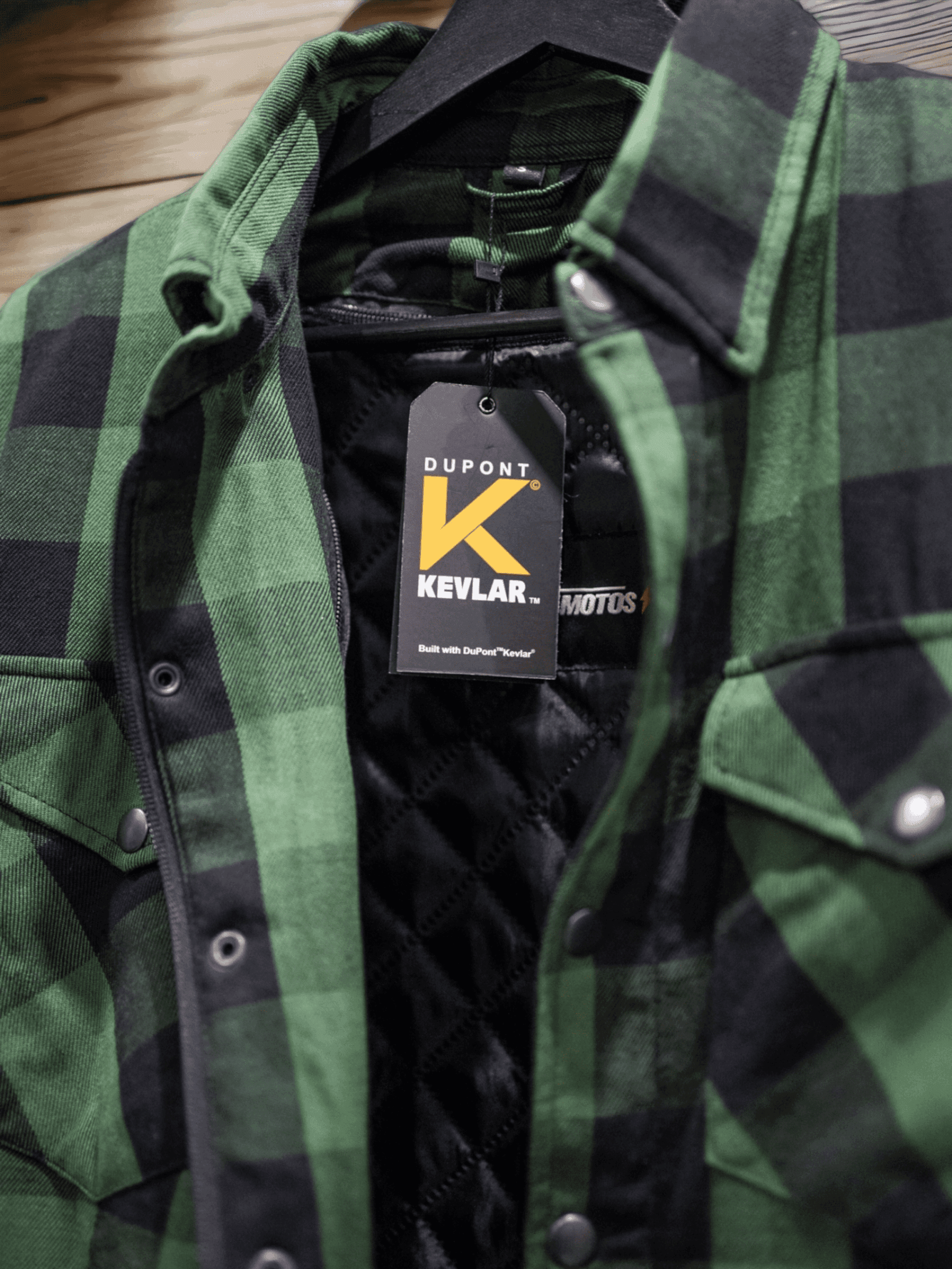 TEXAS FLANNEL RIDER | Camisa protectora | (Thermal Edition) Verde/Negro - Imagen 5