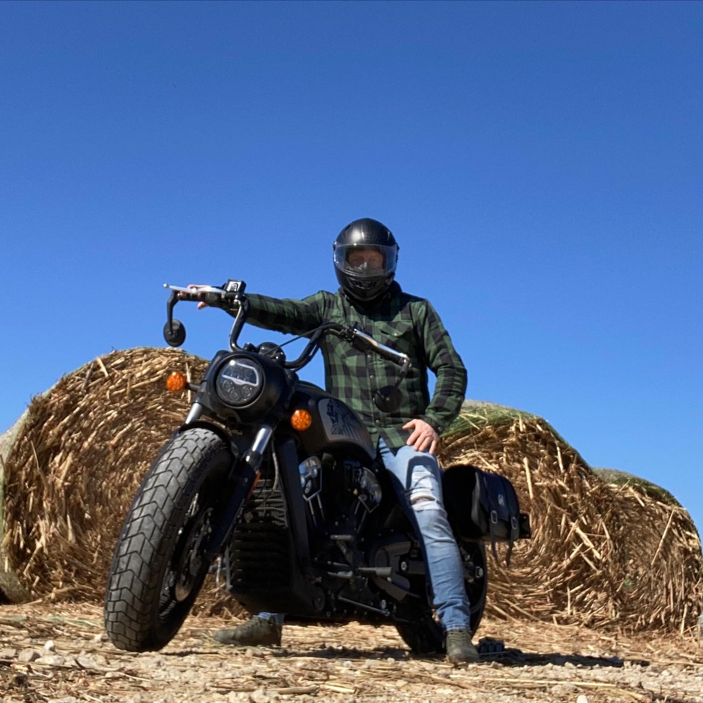 TEXAS FLANNEL RIDER | Camisa protectora | (Thermal Edition) Verde/Negro - Imagen 2