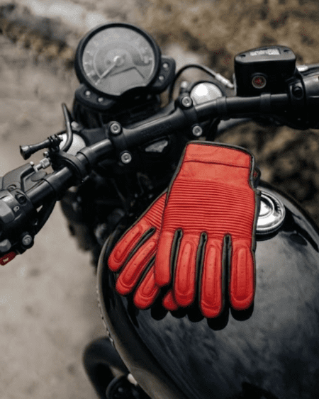 Rider Gloves Red | Guantes de Moto Cuero Mujer